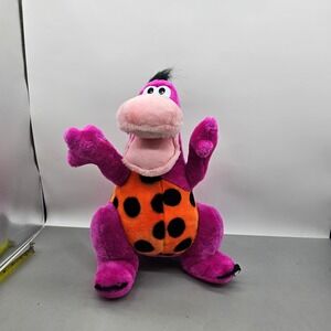 Vintage Play-By-Play Flintstones Dino Plush Purple Dinosaur 16 Inch Toy